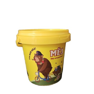 750ml Pp Round Plastic Barrel Drum For Liquid Lotion Packaging With Customized Printing